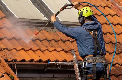 Démoussage et hydrofuge de toiture à Vourles